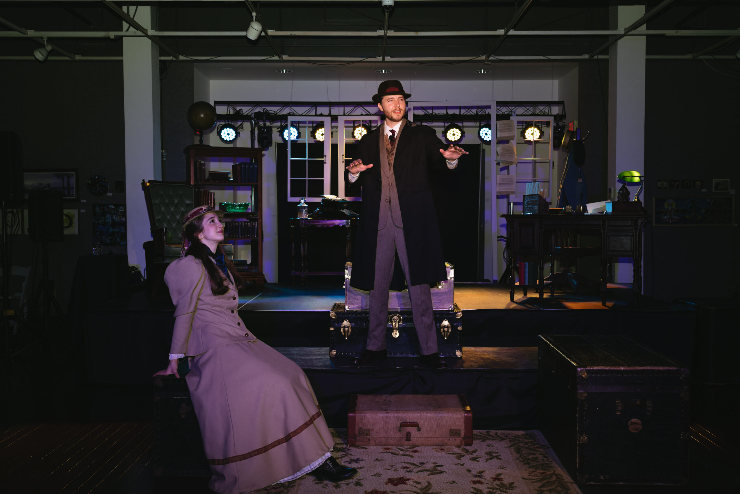 Panama City Theatre Company's performance of Daddy Long Legs May 2026, Jervis and Jerusha together in Manhattan