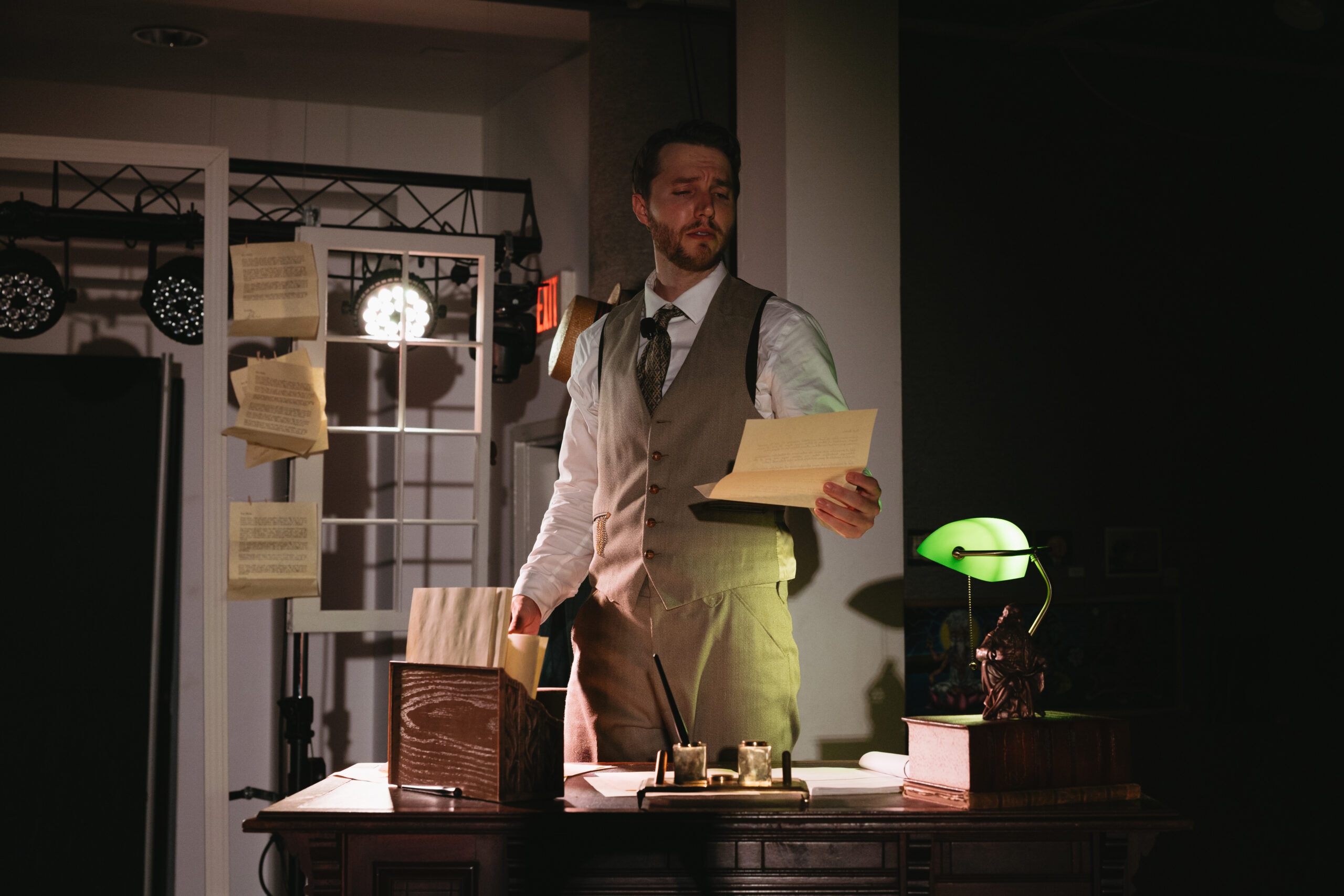  Panama City Theatre Company's performance of Daddy Long Legs May 2026, Jervis reads a letter